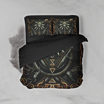 Witcher Symbol 3D Bed Set Twin (3PCS)  