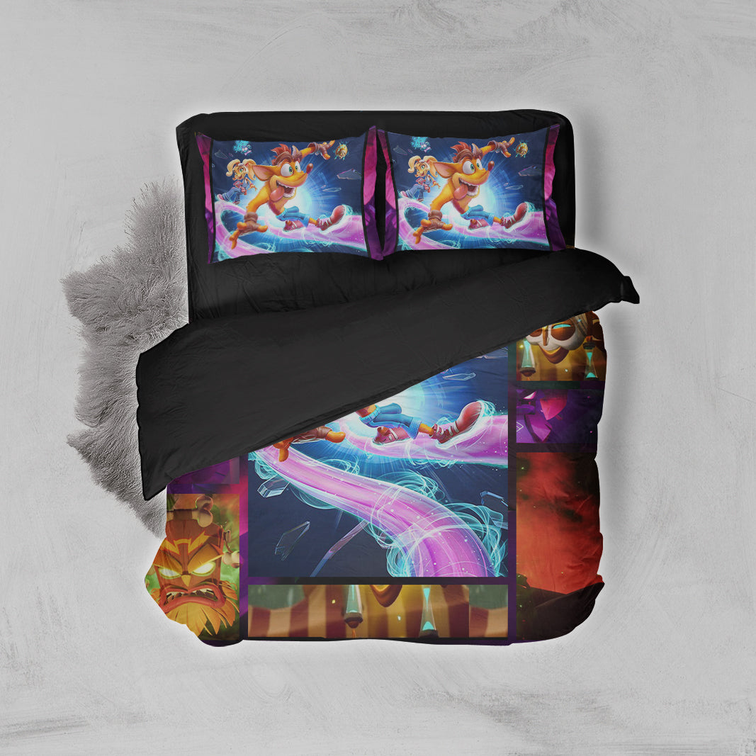 Crash Bandicoot 3D Bed Set Twin (3PCS)  