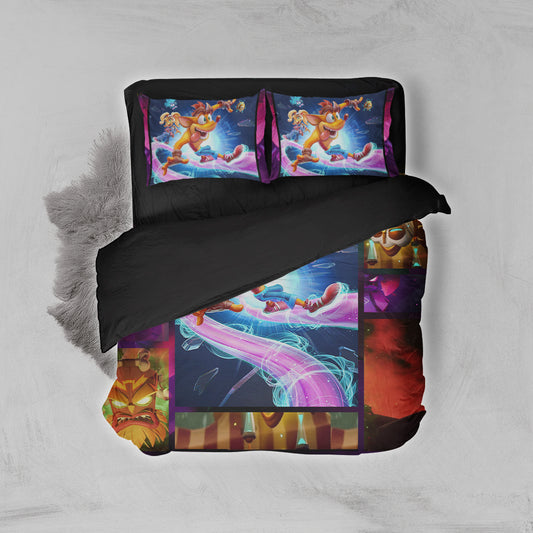 Crash Bandicoot 3D Bed Set Twin (3PCS)  