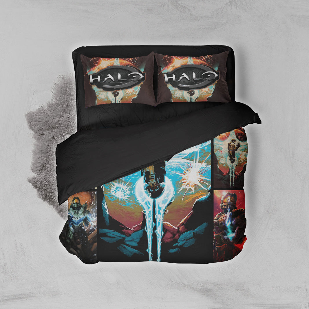 Halo New 3D Bed Set Twin (3PCS)  