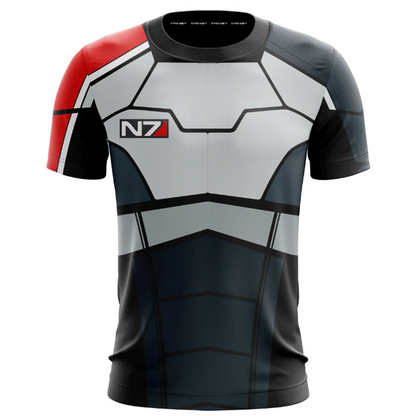N7 Mass Effect 3 Cosplay Unisex 3D T-shirt   