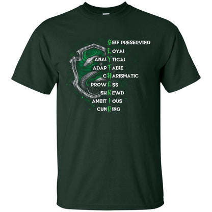 Slytherin House Harry Potter Fan Shirt Forest S 