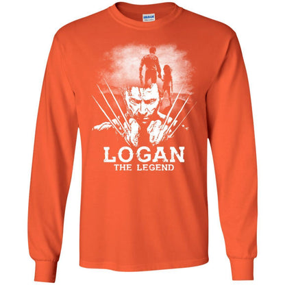 Logan The Legend Wolverine Fan T-shirt Orange S 