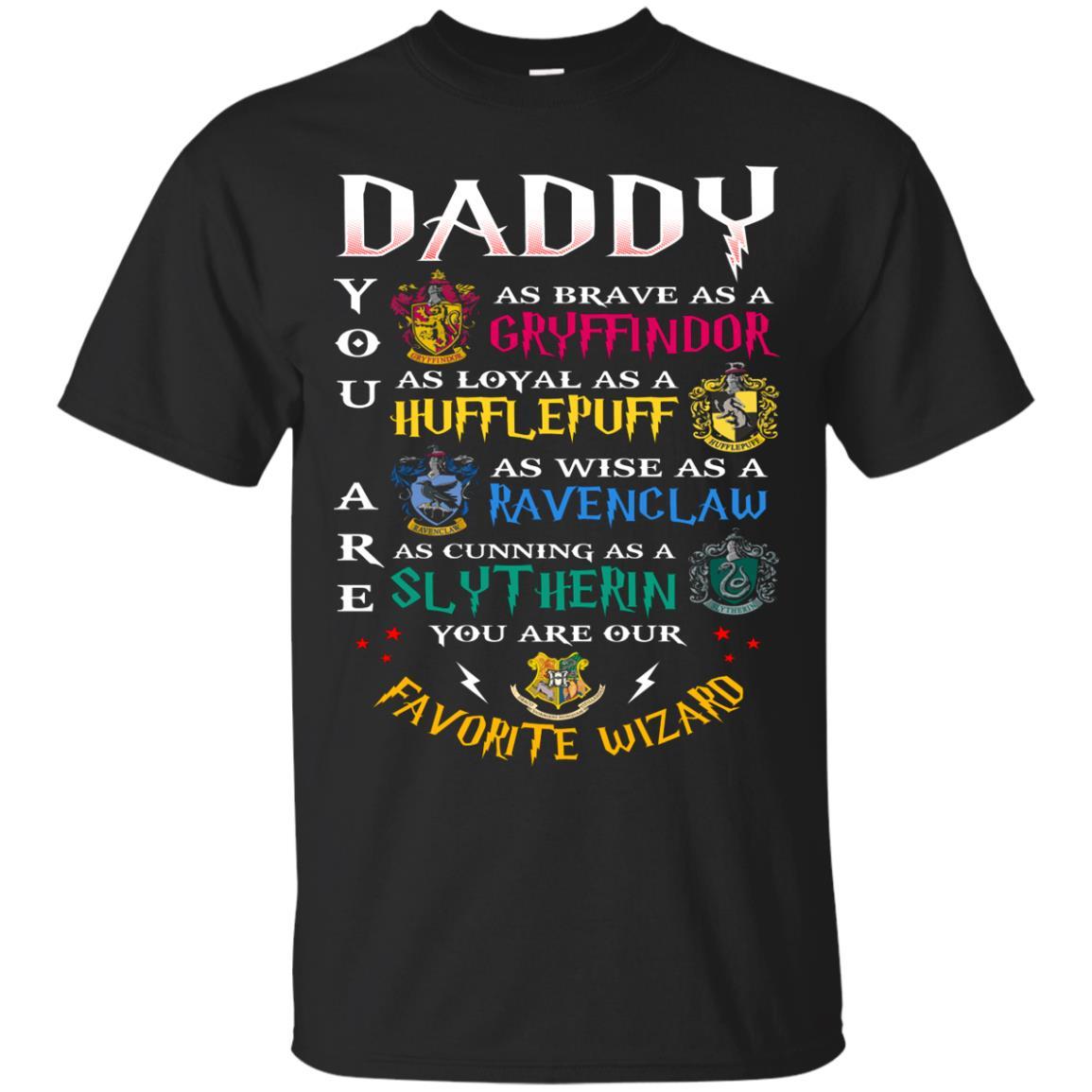 Daddy Our  Favorite Wizard Harry Potter Fan T-shirt Black S 