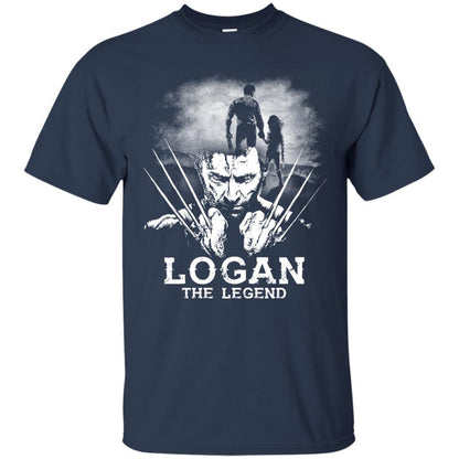 Logan The Legend Wolverine Fan T-shirt Navy S 