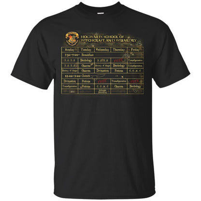 Harry's Schedule Harry Potter Shirt Black S 