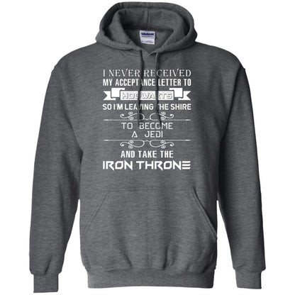 I Never Received My Acceptance Letter To Hogwarts Harry Potter Fan T-shirt Dark Heather S 