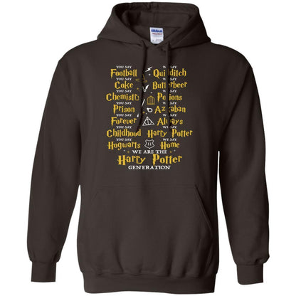 We Are The Harry Potter Generation Movie Fan T-shirt Dark Chocolate S 