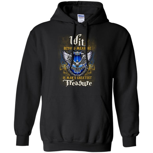 Wit Beyond Measure Is Man's Greatest Treasure Ravenclaw House Harry Potter Fan Shirt Black S 