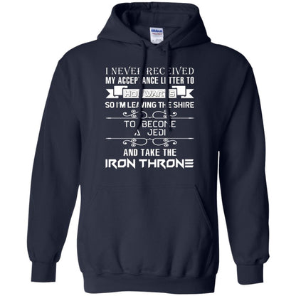 I Never Received My Acceptance Letter To Hogwarts Harry Potter Fan T-shirt Navy S 