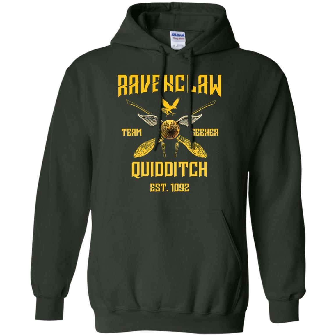 Ravenclaw Quiddith Team Seeker Est 1092 Harry Potter Shirt Forest Green S 