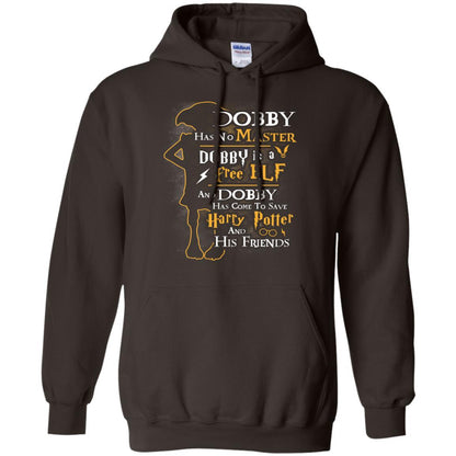 Dobby Has No Master Dobby Is A Free Elf And Dobby Has Come To Save Harry Potter And His Friends Movie Fan T-shirt Dark Chocolate S 