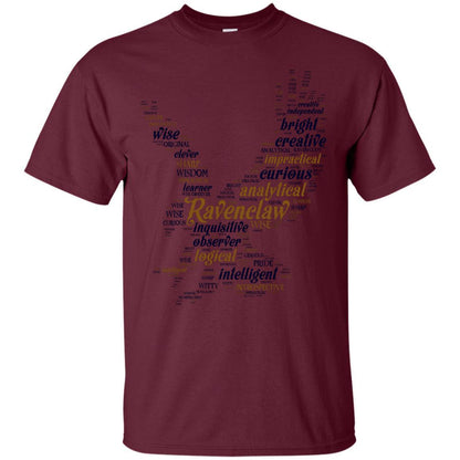 Ravenclaw House Harry Potter Fan Shirt Maroon S 