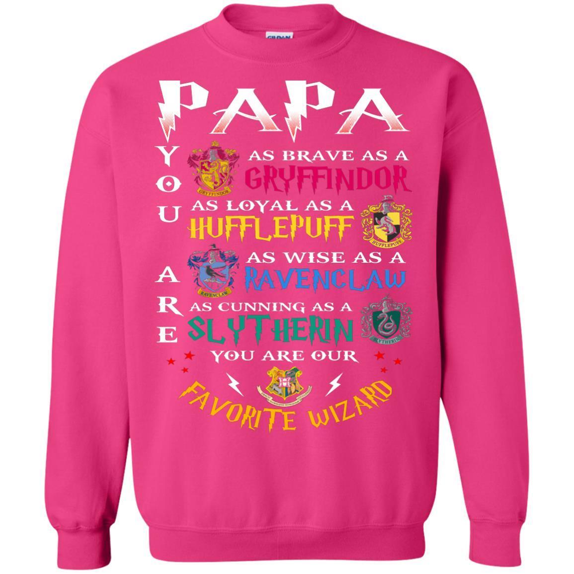 Papa Our  Favorite Wizard Harry Potter Fan T-shirt Heliconia S 