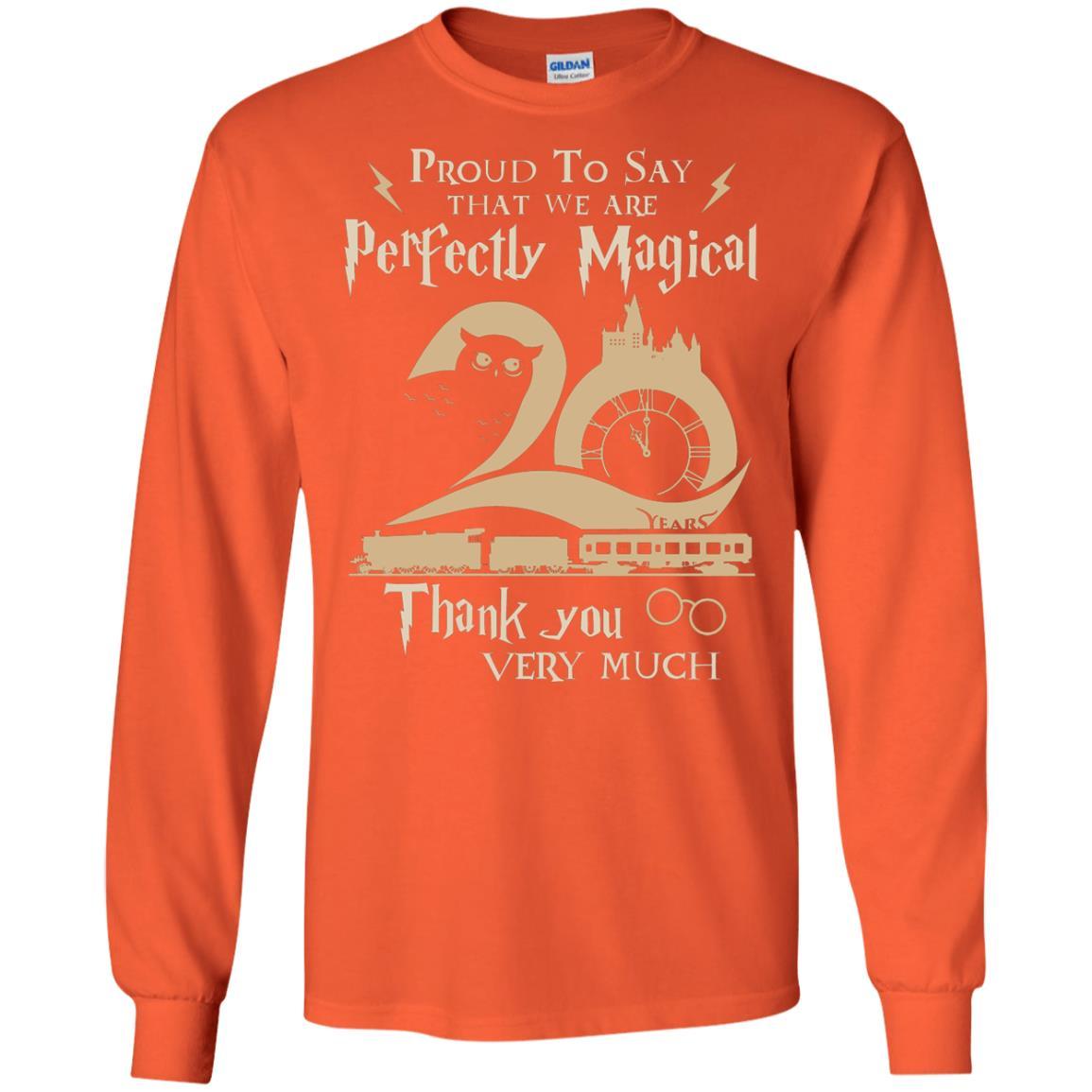 Proud To Say That We Are Perfectly Magical  Thank You Very Much Harry Potter Fan T-shirt Orange S 
