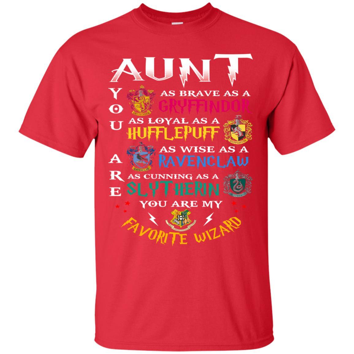 Aunt My Favorite Wizard Harry Potter Fan T-shirt Red S 