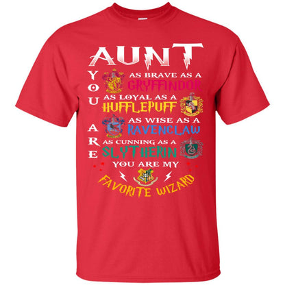 Aunt My Favorite Wizard Harry Potter Fan T-shirt Red S 