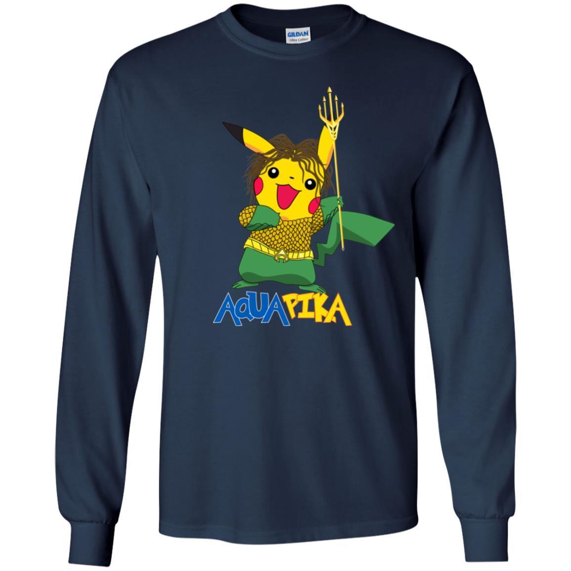 Aquapika Aquaman Piakachu Fan Shirt Navy S 