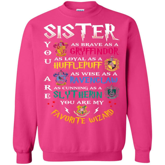 Sister My Favorite Wizard Harry Potter Fan T-shirt Heliconia S 