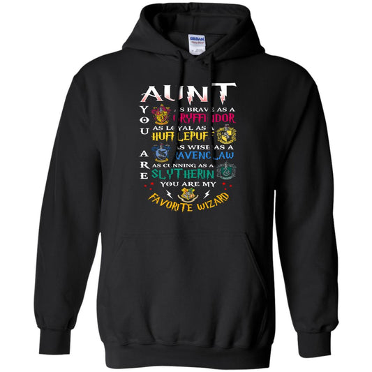 Aunt My Favorite Wizard Harry Potter Fan T-shirt Black S 
