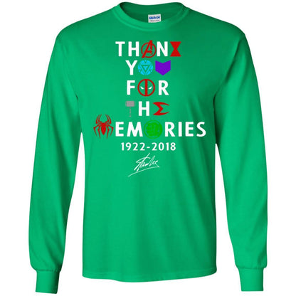 Thank You For The Memories Stan Lee Movie Hero Fan Shirt