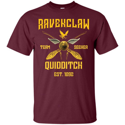 Ravenclaw Quiddith Team Seeker Est 1092 Harry Potter Shirt Maroon S 