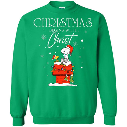Christmas Begins With Christ Shirt