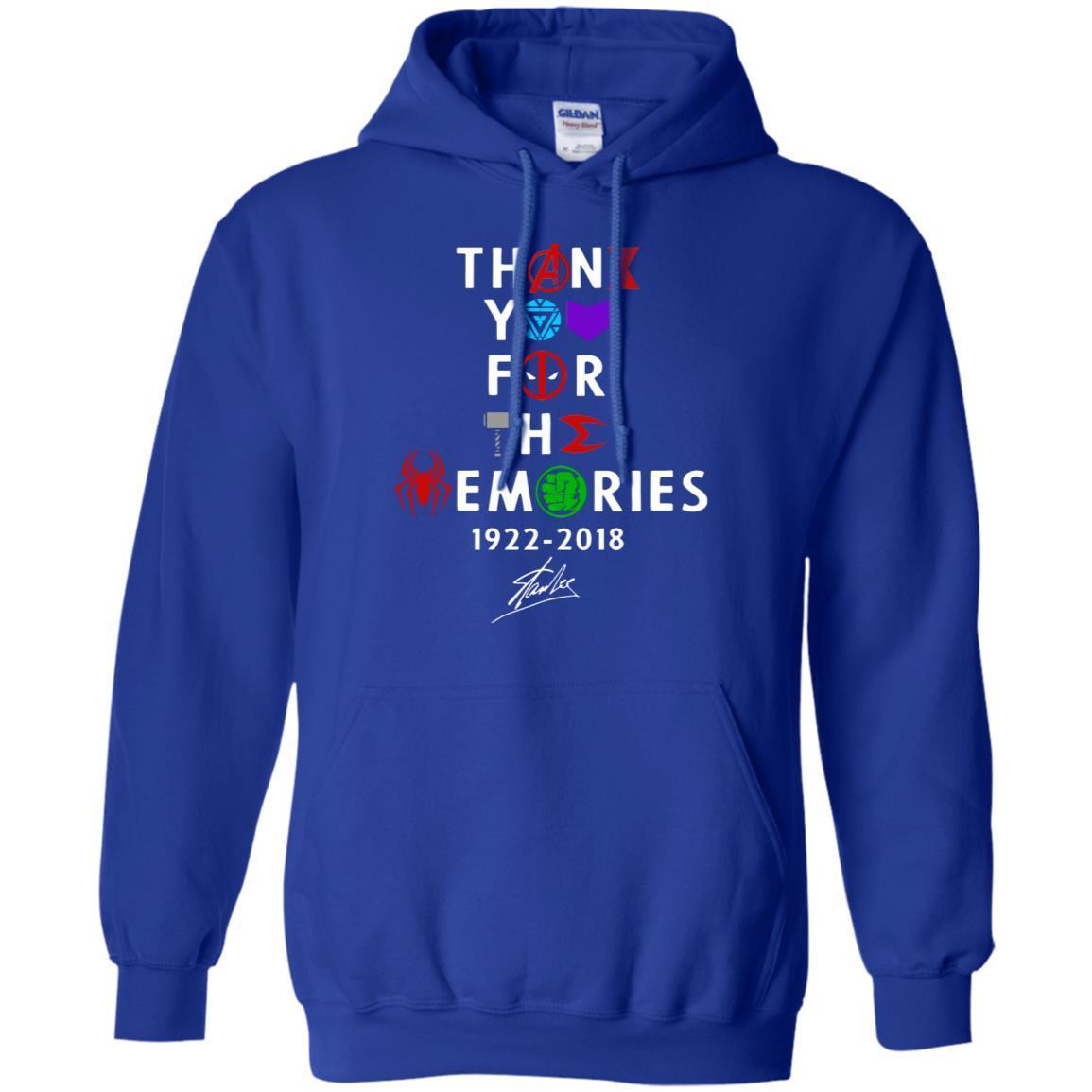 Thank You For The Memories Stan Lee Movie Hero Fan Shirt