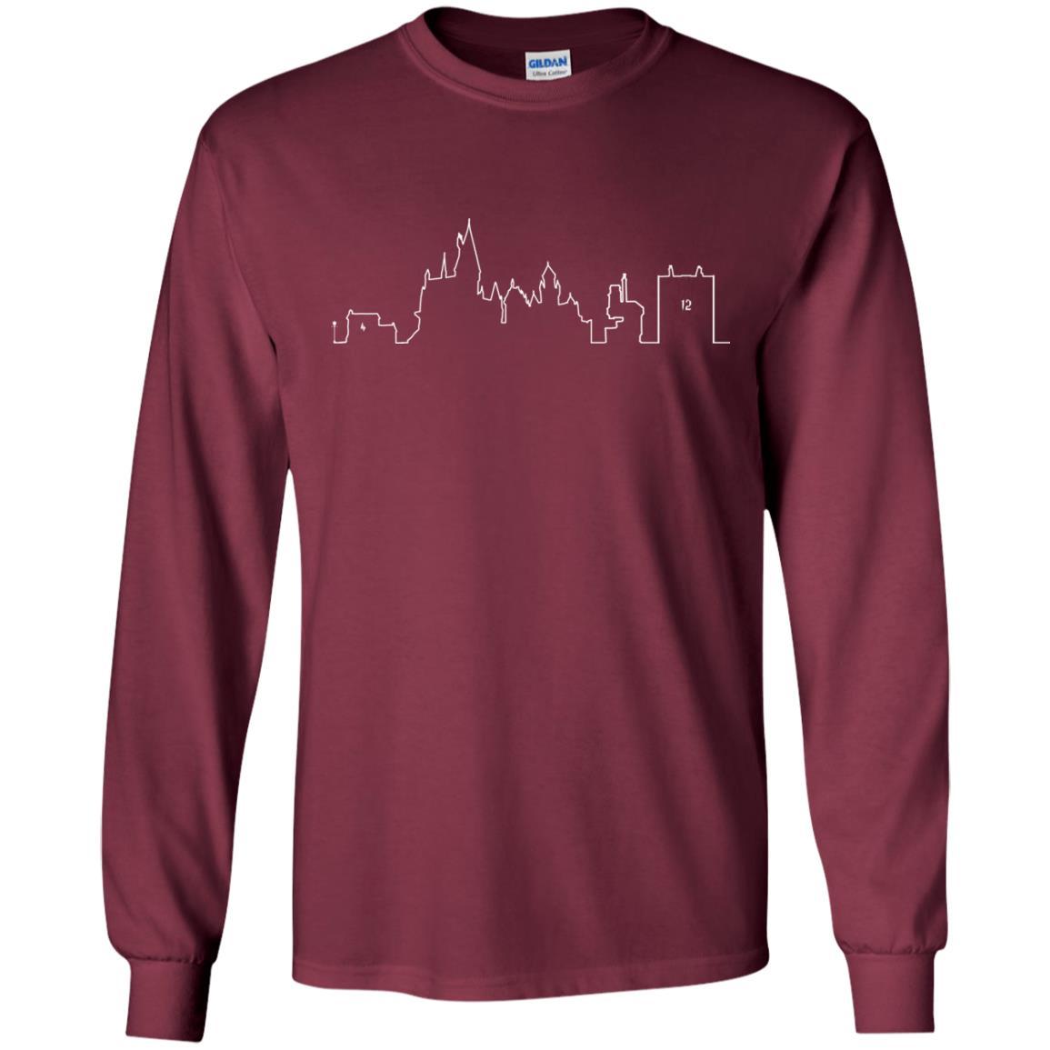 Hogwarts School Harry Potter Fan T-shirt Maroon S 