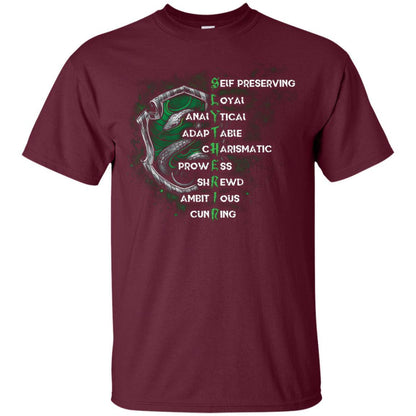 Slytherin House Harry Potter Fan Shirt Maroon S 