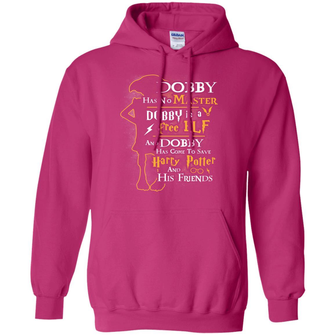 Dobby Has No Master Dobby Is A Free Elf And Dobby Has Come To Save Harry Potter And His Friends Movie Fan T-shirt Heliconia S 