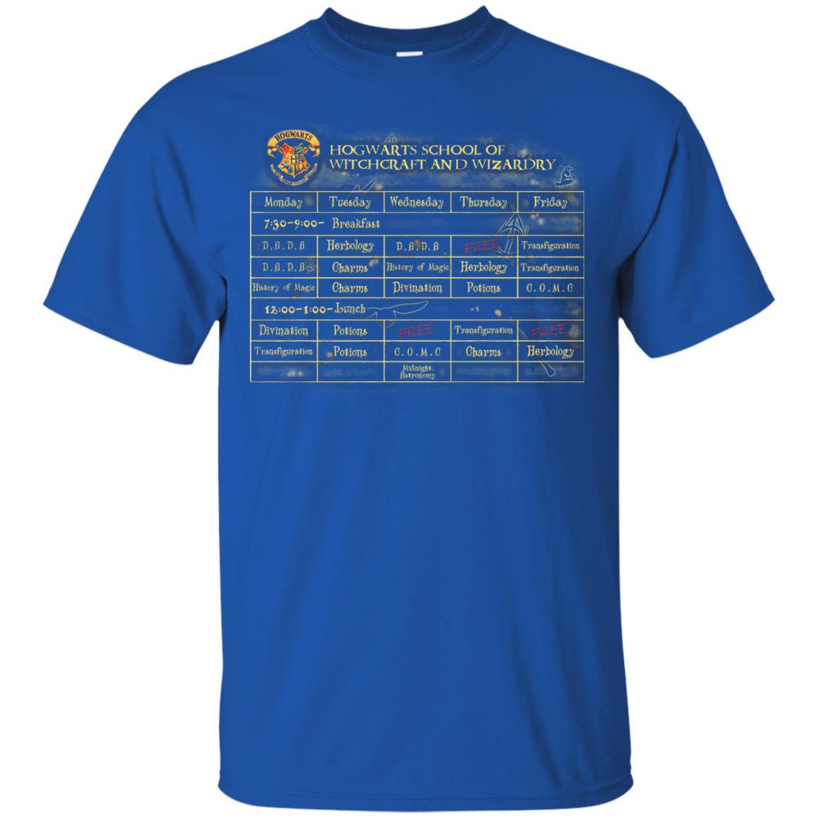 Harry's Schedule Harry Potter Shirt
