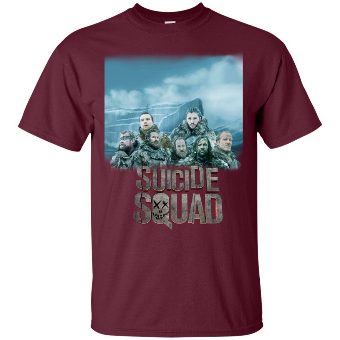 Suicide Squad Game Of Thrones Version T-shirt Maroon S 