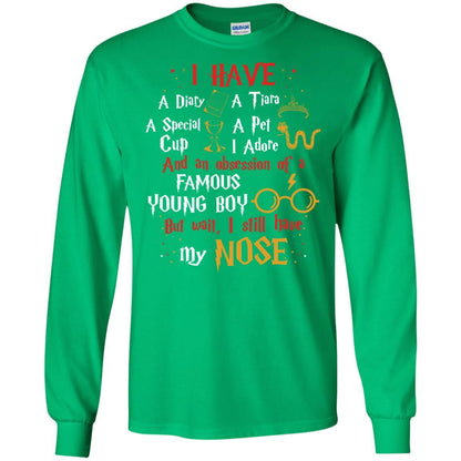 I Have A Diary, A Tiara, A Special Cup, A Pet I Adore And An Obsession Of A Famous Young Boy Harry Potter Fan T-shirt