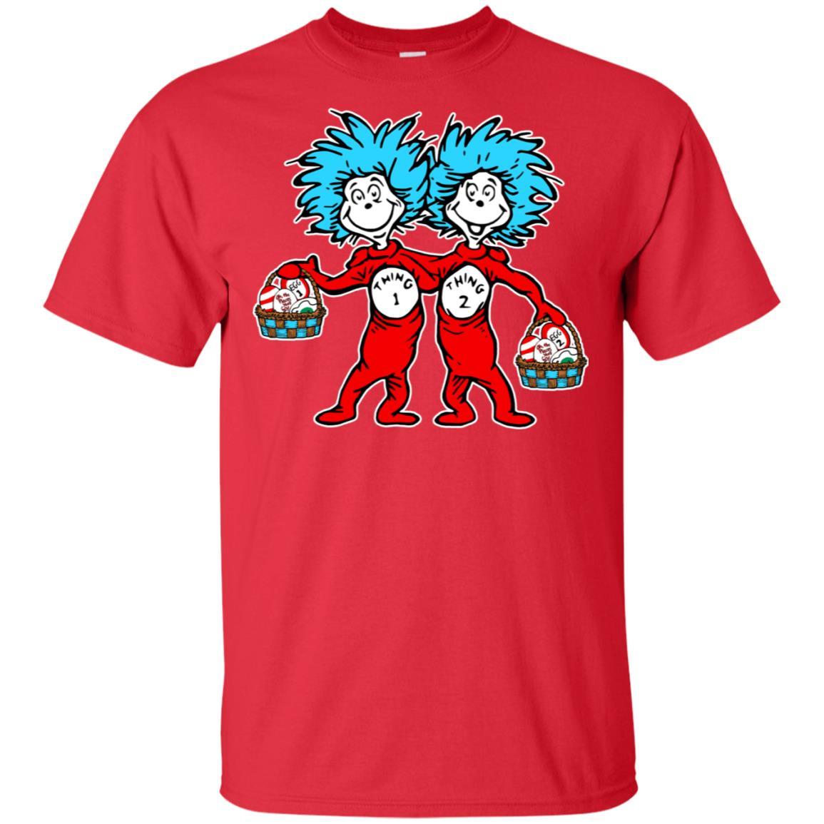 Dr. Seuss Thing 1 Thing 2 Easter Egg T-shirt