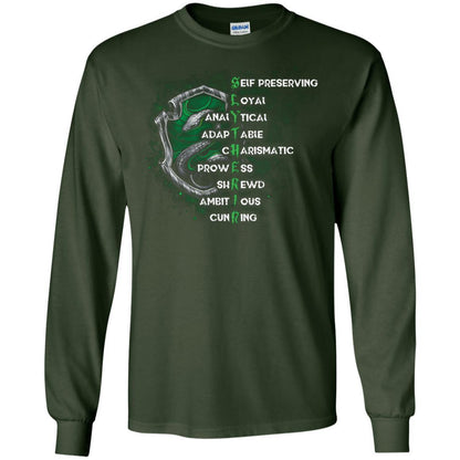 Slytherin House Harry Potter Fan Shirt Forest Green S 
