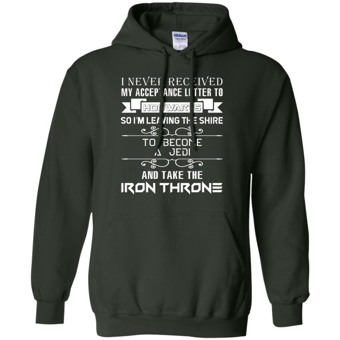I Never Received My Acceptance Letter To Hogwarts Harry Potter Fan T-shirt Forest Green S 