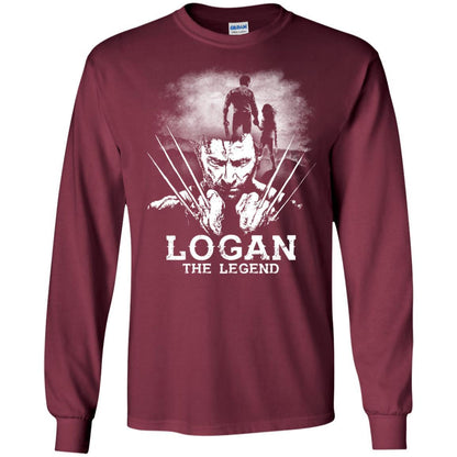 Logan The Legend Wolverine Fan T-shirt Maroon S 