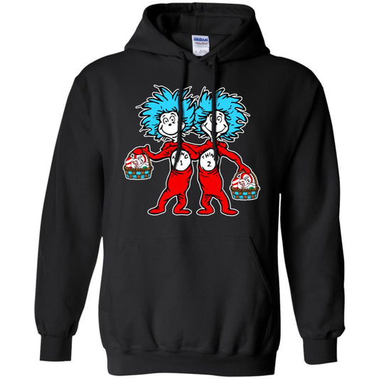 Dr. Seuss Thing 1 Thing 2 Easter Egg T-shirt Black S 