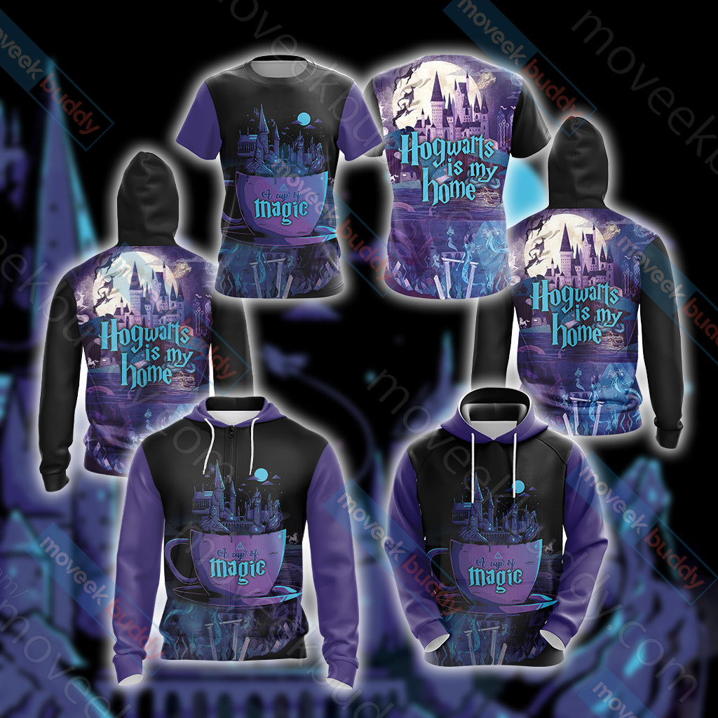 Hogwarts Is My Home A Up Og Magic Unisex 3D T-shirt   