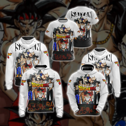 Dragon Ball - Saiyan Gang Unisex 3D T-shirt   