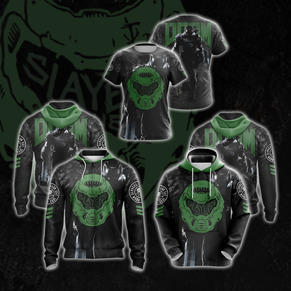 Doom - Slayers Club Unisex 3D T-shirt   