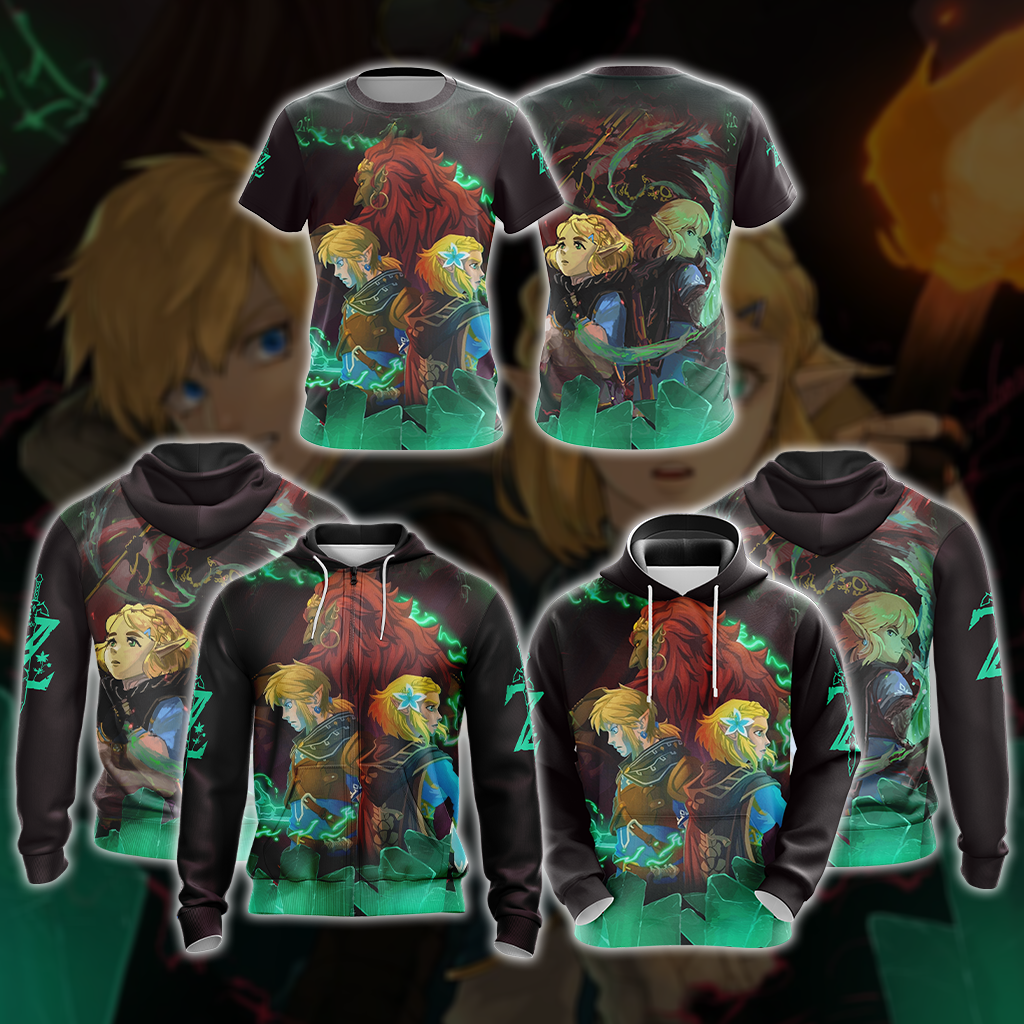 The Legend Of Zelda: Breath Of The Wild (BotW) Link, Zelda And Ganondorf Unisex 3D T-shirt   