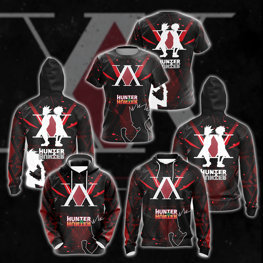 Hunter x Hunter All Over Print T-shirt Tank Top Zip Hoodie Pullover Hoodie Hawaiian Shirt   