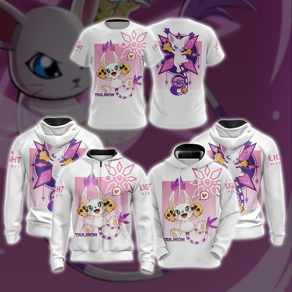 Digimon Gatomon Unisex 3D T-shirt   