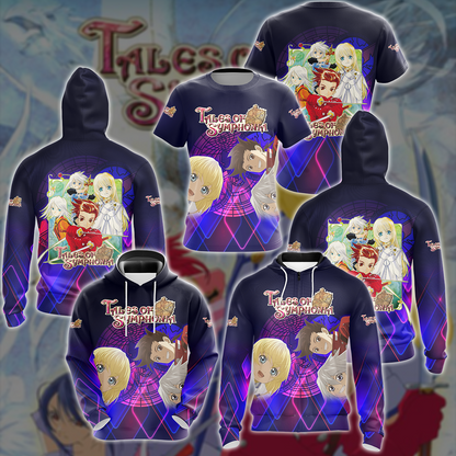 Tales of Symphonia Video Game All-Over T-shirt Hoodie Tank Top Hawaiian Shirt Beach Shorts Joggers   