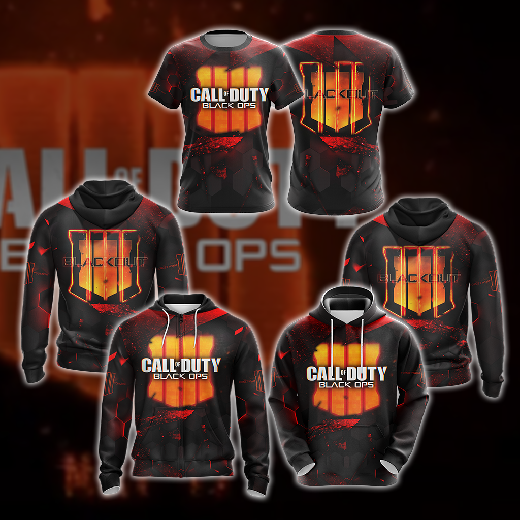 Call of Duty - Black Ops 4 New Version Unisex 3D T-shirt   