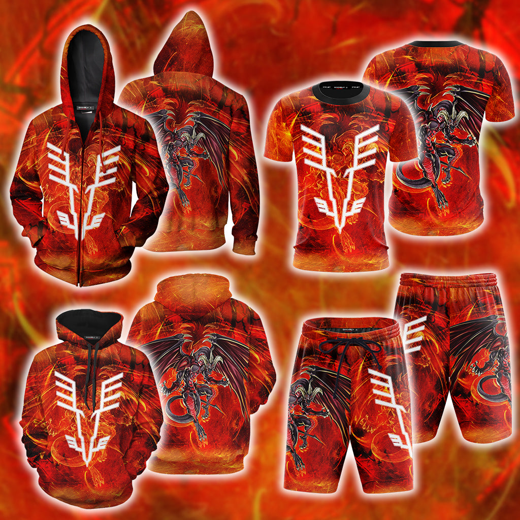 Yu-Gi-Oh! Red Dragon Archfiend  The Mark Of The Wings Unisex 3D T-shirt   