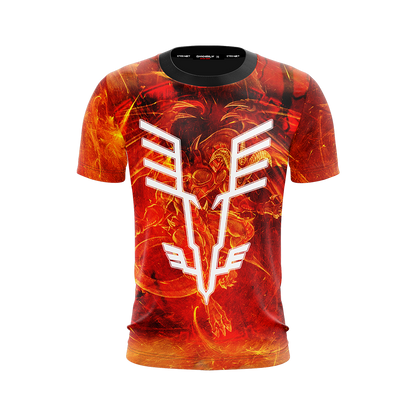 Yu-Gi-Oh! Red Dragon Archfiend  The Mark Of The Wings Unisex 3D T-shirt   