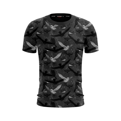 Hedwig Owl Seamless Harry Potter Unisex 3D T-shirt   